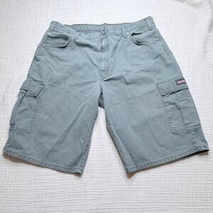 Dickies Green Cargo Shorts Size 40 Workwear Utility